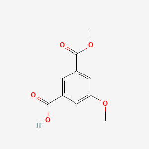 3-Methoxy-5-(methoxycarbonyl)benzoic acid chemical structure (CAS 71590-08-4)