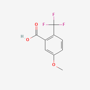 5-Methoxy-2-(trifluoromethyl)benzoic acid chemical structure (CAS 716-31-4)