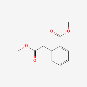 Methyl 2-(2-methoxy-2-oxoethyl)benzoate chemical structure (CAS 716-43-8)