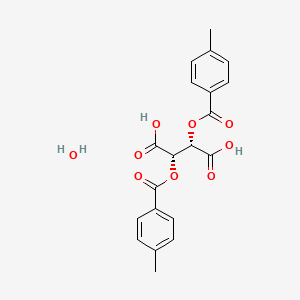 (2S,3S)-2,3-Bis((4-methylbenzoyl)oxy)succinic acid hydrate chemical structure (CAS 71607-31-3)