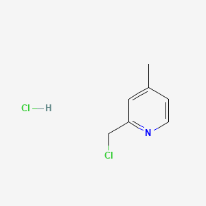 2-(Chloromethyl)-4-methylpyridine hydrochloride chemical structure (CAS 71670-71-8)