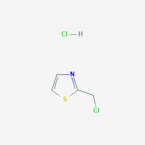 2-(Chloromethyl)thiazole hydrochloride chemical structure (CAS 71670-79-6)