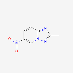 2-Methyl-6-nitro-[1,2,4]triazolo[1,5-a]pyridine chemical structure (CAS 7169-92-8)