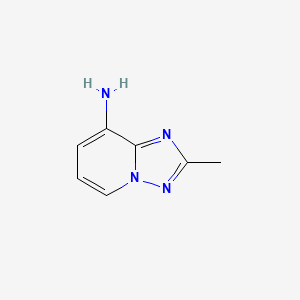 2-Methyl-[1,2,4]triazolo[1,5-a]pyridin-8-amine chemical structure (CAS 7169-93-9)