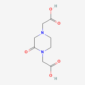 2,2'-(2-Oxopiperazine-1,4-diyl)diacetic acid chemical structure (CAS 717-28-2)