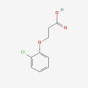 3-(2-Chlorophenoxy)propanoic acid chemical structure (CAS 7170-45-8)