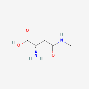 (S)-2-Amino-4-(methylamino)-4-oxobutanoic acid chemical structure (CAS 7175-34-0)