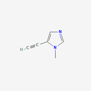5-Ethynyl-1-methyl-1H-imidazole chemical structure (CAS 71759-92-7)