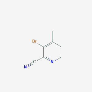 3-Bromo-4-methylpicolinonitrile chemical structure (CAS 717843-45-3)