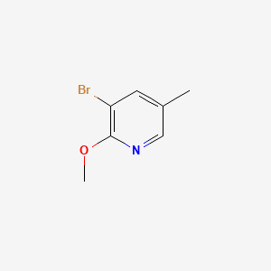 3-Bromo-2-methoxy-5-methylpyridine chemical structure (CAS 717843-56-6)
