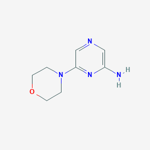 6-Morpholinopyrazin-2-amine chemical structure (CAS 717847-03-5)