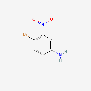 4-Bromo-2-methyl-5-nitroaniline chemical structure (CAS 71785-48-3)