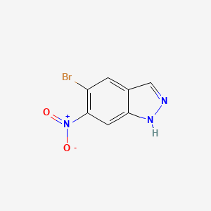 5-Bromo-6-nitro-1H-indazole chemical structure (CAS 71785-49-4)