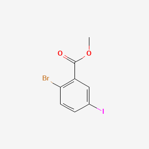 Methyl 2-bromo-5-iodobenzoate chemical structure (CAS 717880-58-5)