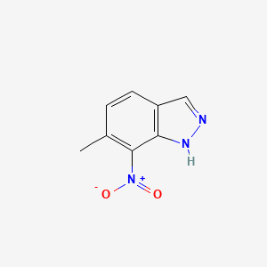 6-Methyl-7-nitro-1H-indazole chemical structure (CAS 717881-06-6)
