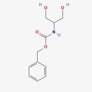 Benzyl (1,3-dihydroxypropan-2-yl)carbamate chemical structure (CAS 71811-26-2)