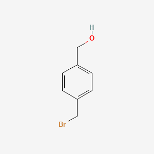 (4-(Bromomethyl)phenyl)methanol chemical structure (CAS 71831-21-5)