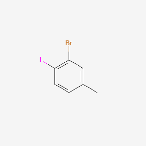 2-Bromo-1-iodo-4-methylbenzene chemical structure (CAS 71838-16-9)