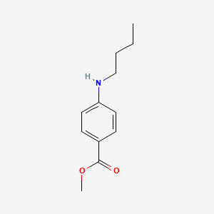 Methyl 4-(butylamino)benzoate chemical structure (CAS 71839-12-8)