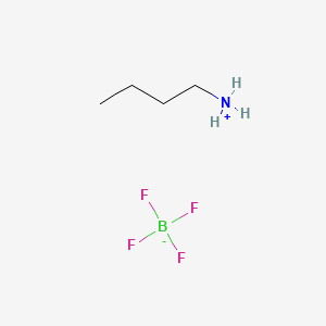 Butan-1-aminium tetrafluoroborate chemical structure (CAS 71852-73-8)