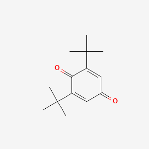 2,6-Di-tert-butylcyclohexa-2,5-diene-1,4-dione chemical structure (CAS 719-22-2)