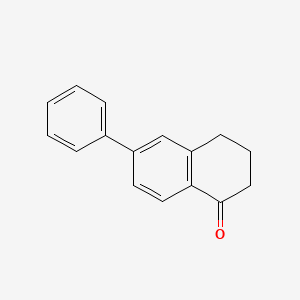 6-Phenyl-3,4-dihydronaphthalen-1(2H)-one chemical structure (CAS 71912-46-4)
