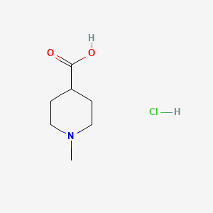 1-Methylpiperidine-4-carboxylic acid hydrochloride chemical structure (CAS 71985-80-3)