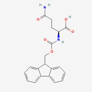 Fmoc-Gln-OH chemical structure (CAS 71989-20-3)