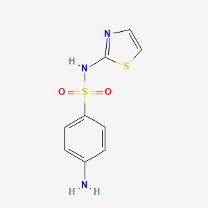 4-Amino-N-(thiazol-2-yl)benzenesulfonamide chemical structure (CAS 72-14-0)
