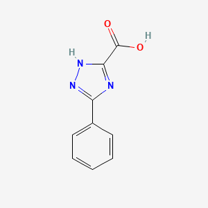 5-Phenyl-1H-1,2,4-triazole-3-carboxylic acid chemical structure (CAS 7200-46-6)