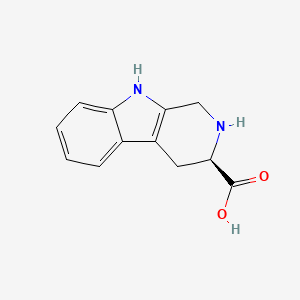 (R)-2,3,4,9-Tetrahydro-1H-pyrido[3,4-b]indole-3-carboxylic acid chemical structure (CAS 72002-54-1)