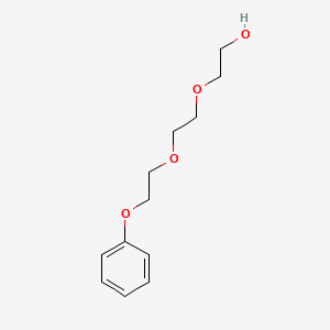 2-(2-(2-Phenoxyethoxy)ethoxy)ethan-1-ol chemical structure (CAS 7204-16-2)