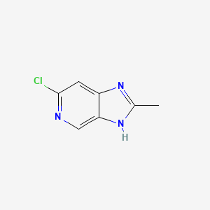 6-Chloro-2-methyl-1H-imidazo[4,5-c]pyridine chemical structure (CAS 7205-42-7)