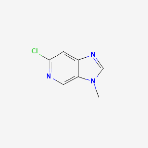 6-Chloro-3-methyl-3H-imidazo[4,5-c]pyridine chemical structure (CAS 7205-45-0)