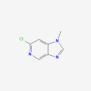 6-Chloro-1-methyl-1H-imidazo[4,5-c]pyridine chemical structure (CAS 7205-46-1)