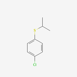 1-Chloro-4-(isopropylsulfanyl)benzene chemical structure (CAS 7205-62-1)