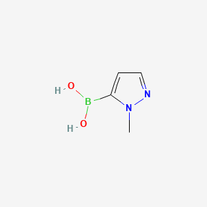(1-Methyl-1H-pyrazol-5-yl)boronic acid chemical structure (CAS 720702-41-0)