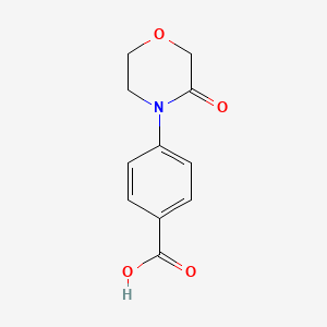 4-(3-Oxomorpholino)benzoic acid chemical structure (CAS 720720-60-5)