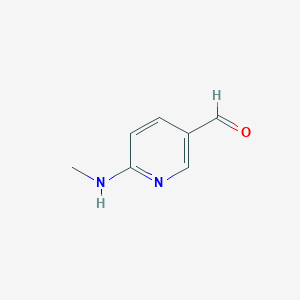 6-(Methylamino)nicotinaldehyde chemical structure (CAS 72087-21-9)