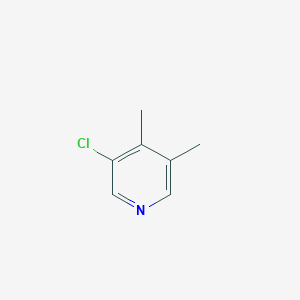 3-Chloro-4,5-dimethylpyridine chemical structure (CAS 72093-06-2)
