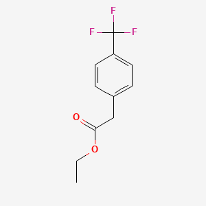 Ethyl 2-(4-(trifluoromethyl)phenyl)acetate chemical structure (CAS 721-63-1)