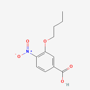 3-Butoxy-4-nitrobenzoic acid chemical structure (CAS 72101-53-2)
