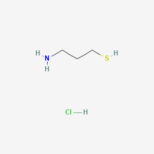 3-Aminopropane-1-thiol hydrochloride chemical structure (CAS 7211-54-3)