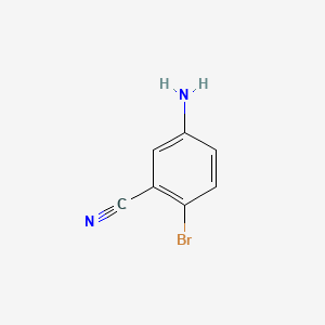 5-Amino-2-bromobenzonitrile chemical structure (CAS 72115-09-4)