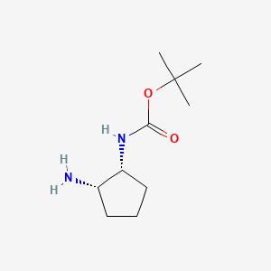 (1R,2S)-2-Amino-1-(Boc-amino)cyclopentane chemical structure (CAS 721395-15-9)