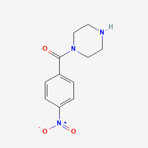 (4-Nitrophenyl)(piperazin-1-yl)methanone chemical structure (CAS 72141-41-4)