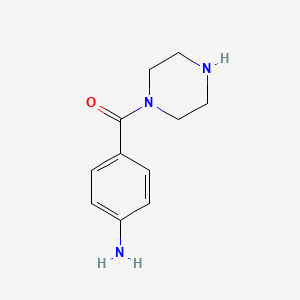 (4-Aminophenyl)(piperazin-1-yl)methanone chemical structure (CAS 72141-42-5)