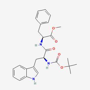 Methyl (tert-butoxycarbonyl)-L-tryptophyl-L-phenylalaninate chemical structure (CAS 72156-62-8)