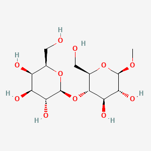 (2S,3R,4S,5R,6R)-2-(((2R,3S,4R,5R,6R)-4,5-Dihydroxy-2-(hydroxymethyl)-6-methoxytetrahydro-2H-pyran-3-yl)oxy)-6-(hydroxymethyl)tetrahydro-2H-pyran-3,4,5-triol chemical structure (CAS 7216-69-5)