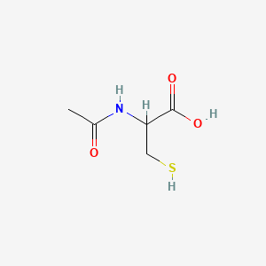 2-Acetamido-3-mercaptopropanoic acid chemical structure (CAS 7218-04-4)